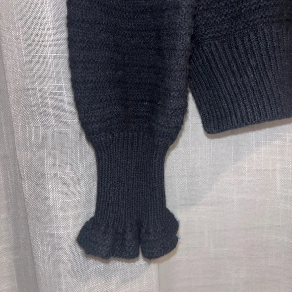 Madewell Ruffle-Neck Pullover Sweater in Cotton-Merino Yarn - Picture 5 of 5